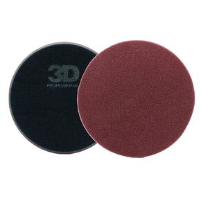3D Burgundy Spider-Cut Foam Cutting Pad | Fast Compound Cuts for Removing Paint Defects | Professional Grade Foam | Superior Finish for Automotive Painted Surfaces | Car Care Detailing | 7.5" Round