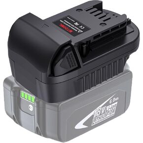 MT20ML Battery Adapter Convert Makita Bl1860 18V Li-ion Battery to Milwaukee M18 18V Battery, 100% Compatible with Original Tools