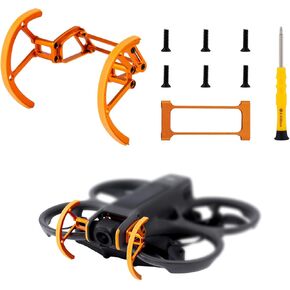 2pcs Gimbal Bumper Guard, Aluminum Alloy Gimbal Bumper Anti-Collision Protector Bumper Accessories Compatible with DJI Avata 2 (Yellow)