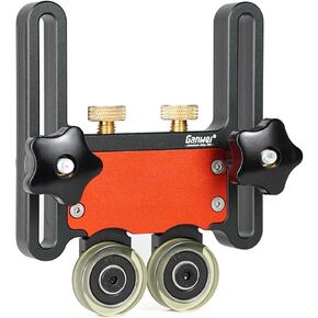 Aluminum Alloy Table Saws Pressing Feeder Guide Board Fixing Bearing Wheel for T Tracks Fence Woodworking Bearing Feeding Roller Feeder
