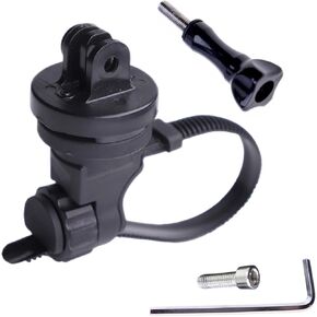 Quick Release Go Pro Action Cameras Adapter Mount for Bicycle Out Front Handlebar Hero DJI Insta 360 Cameras Thumbscrew Strap Mount