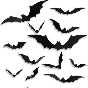 Halloween Decorative bat Stickers, Full of Charm, Create a Unique Horror Atmosphere, Decorative Scene Layout Wall Stickers. (Small)