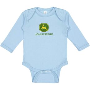 John Deere Baby Boy Logo Long Sleeve One Piece Bodysuit