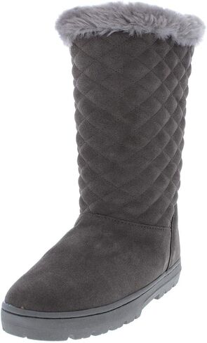 Style & Co. Womens Nickyy Quilted Suede Winter Boots in Saudi Arabia