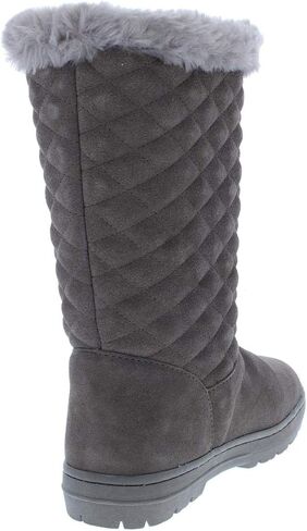 Style & Co. Womens Nickyy Quilted Suede Winter Boots in Saudi Arabia