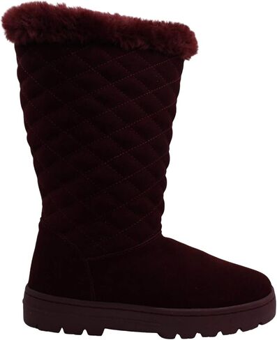 Style & Co. Womens Nickyy Quilted Suede Winter Boots in Saudi Arabia