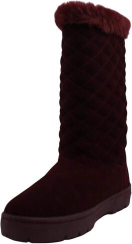 Style & Co. Womens Nickyy Quilted Suede Winter Boots in Saudi Arabia
