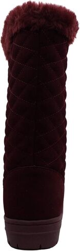 Style & Co. Womens Nickyy Quilted Suede Winter Boots in Saudi Arabia