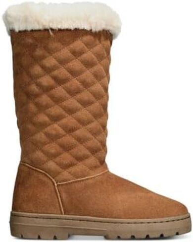 Style & Co. Womens Nickyy Quilted Suede Winter Boots in Saudi Arabia