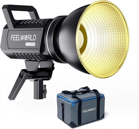 FEELWORLD FL225B 2700K~6500K Bi-Color Video Studio Light 225W Lighting | CRI96+ TLCI97+ 64500lux@1m for Film, Live Streaming, Videography, Photography, Wedding, Interview in Saudi Arabia