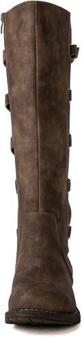 GLOBALWIN Women's Quilted Knee High Fashion Boots Strappy Boots For Women in Kuwait