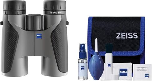 مجموعة مناظير Zeiss 10x42 Terra ED ومجموعة أدوات التنظيف (أخضر) in Kuwait