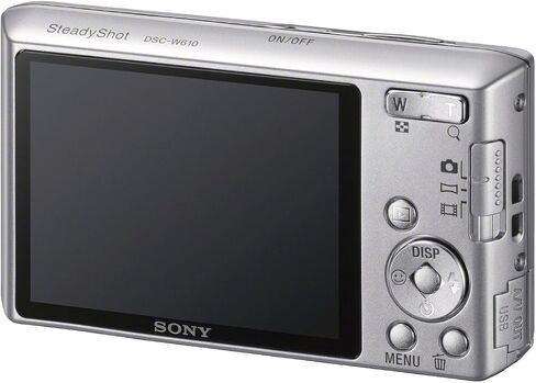 Sony Cyber-shot DSCW610 14.1 MP Digital Camera with 4x Optical Zoom and 2.7-Inch LCD (Silver) (Renewed) in Saudi Arabia