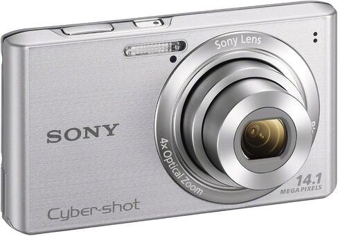 Sony Cyber-shot DSCW610 14.1 MP Digital Camera with 4x Optical Zoom and 2.7-Inch LCD (Silver) (Renewed) in Saudi Arabia