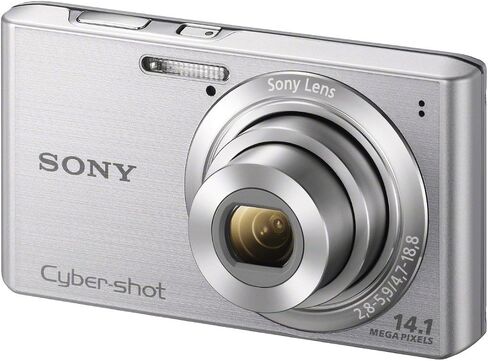 Sony Cyber-shot DSCW610 14.1 MP Digital Camera with 4x Optical Zoom and 2.7-Inch LCD (Silver) (Renewed) in Saudi Arabia