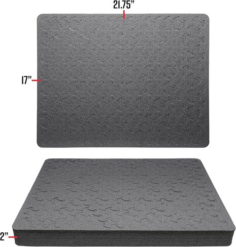 حافظة صلبة مقاس 24 بوصة من Eylar مزودة بحشوة إسفنجية متشابكة XP قابلة لإعادة التشكيل وإعادة الاستخدام، مقاومة للماء والصدمات للمعدات والطائرات بدون طيار والكاميرات (طبقتان من Ragar) (أسود) in Kuwait