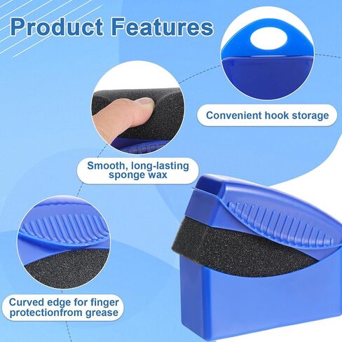 2pcs Tire Shine Applicator, Reusable Tire Dressing Applicator with Lid, Tire Brushes for Cleaning Tires, Auto Wheel Detailing Tire Cleaner Foam Brush for Using to Apply Tire Shine,Tire Wet(Blue) in Saudi Arabia