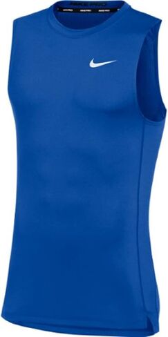 Nike Mens Pro Sleeveless Fitted Training Tee (Large, Grey) in Saudi Arabia