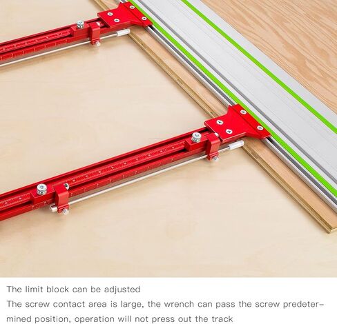 Parallel Rail System 90 Degree Rail System Circular Saw Track Set, Aluminum Alloy Circular Saw Accessories Rail Joining Set for Circular Saw in Saudi Arabia
