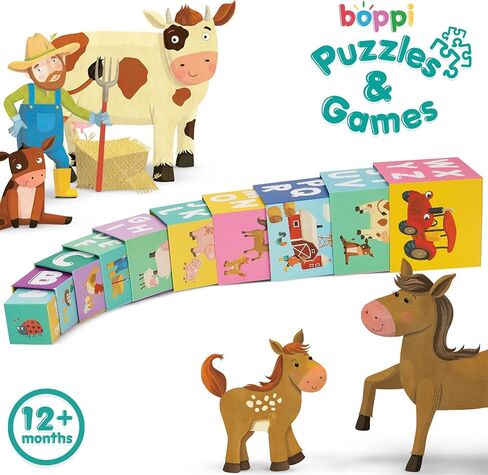 مكعبات تكديس من بوبي بيبي، ألعاب مركبة تحتوي على حروف وأرقام، مكعبات مونتيسوري للأطفال الصغار، ألعاب تعليمية لمرحلة ما قبل المدرسة in Kuwait