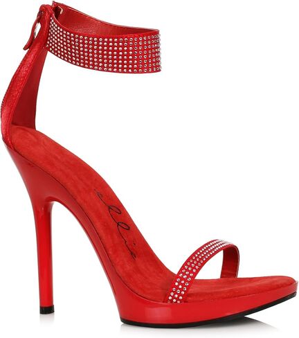 صندل بكعب عالٍ للنساء من Ellie Shoes 502-HEIDI-RED-12، أحمر، 12 in Kuwait