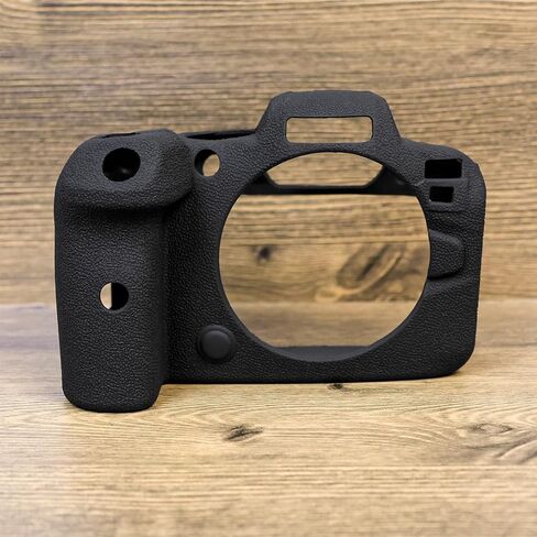 MUZIRI KINOKOO EOS R6/R6 II Case, Protective Case Compatible for Canon EOS R6/ EOS R6 II/EOS R6 Mark II Camera - Soft Silicone Cover Camera Case - Black in Saudi Arabia