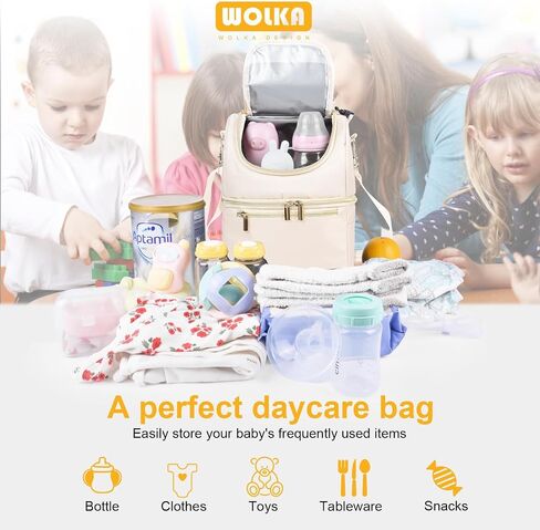 Breastmilk Cooler Bag - Cooler Bag for Nursing Moms Multi-Function, Insulated Baby Bottle Cooler Tote Bag with Double Compartments - Fits 6 Baby Bottles Up to 9 Ounce - Cool Gray in Kuwait