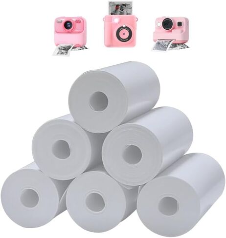 JOYTRIP Kids instant print camera paper 6 roll，printer paper,HD printing Thermal Print Paper Set for Most Kids Instant Camera (colra) in Kuwait