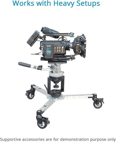 Proaim 10mm Bowl Riser Converter Euro/Elemac Base Mount for Cinema Dolly، Bazooka، Jib Crane، رؤوس السوائل. مع خيارات تركيب الملحقات، قاعدة كاميرا قوية ومستقرة (BA-266-01) in Kuwait