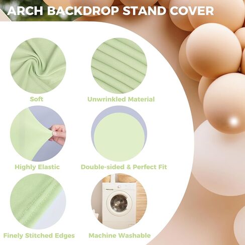 Babenest 7.2FT Royal Blue Round Backdrop Cover, Two-Sided Spandex Circle Balloon Arch Stand Cover for Party Wedding Ceremony Birthday Baby Shower Anniversary Decoration in Kuwait