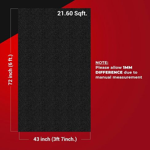 Bbox Black Carpet Non-Woven Fabric | Length: 72 inch (6 ft.), Width: 72 inch (6 ft.) | for Speaker Sub Box Carpet Home, Auto, RV, Boat, Marine, Truck & Car Trunk Liner in Saudi Arabia
