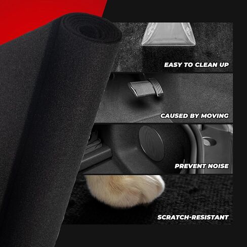 Bbox Black Carpet Non-Woven Fabric | Length: 72 inch (6 ft.), Width: 72 inch (6 ft.) | for Speaker Sub Box Carpet Home, Auto, RV, Boat, Marine, Truck & Car Trunk Liner in Saudi Arabia