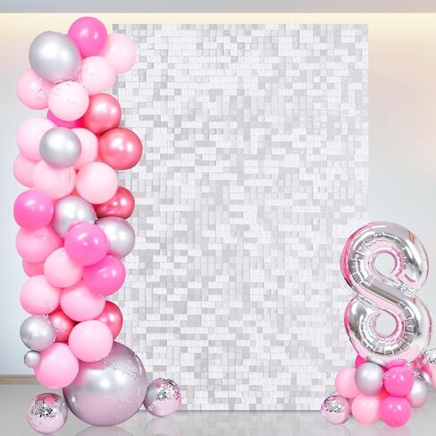 Shimmer Wall Backdrop - Shiny Gold Sequins 24 Panels Glitter Bling Background Decorations 3D Wall Panel for Party Birthday Wedding Engagement Anniversary Baby Shower in Saudi Arabia