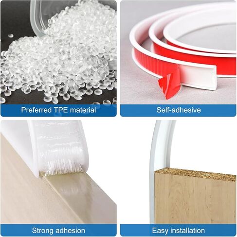 U-Shape Edge Banding, 16.4ft Self Adhesive Plywood Veneer Edge Banding 3/4 TPE Flexible Table Edge Trim Protector for Countertop Cabinet Furniture (20mm, Black) in Saudi Arabia
