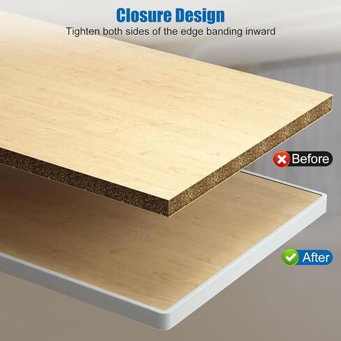 U-Shape Edge Banding, 16.4ft Self Adhesive Plywood Veneer Edge Banding 3/4 TPE Flexible Table Edge Trim Protector for Countertop Cabinet Furniture (20mm, Black) in Saudi Arabia
