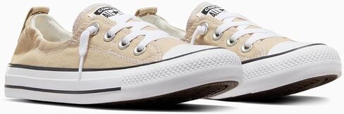 Converse Women's Shoreline Slip On Sneakers, Nutty Granola Beige/White/Black, 9.5 US in Saudi Arabia