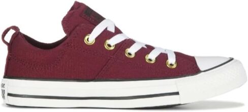 حذاء رياضي من Converse للجنسين Chuck Taylor All Star Madison مصنوع من القماش السويدي منخفض - طراز إغلاق برباط - عنابي/ذهبي/أبيض in Saudi Arabia