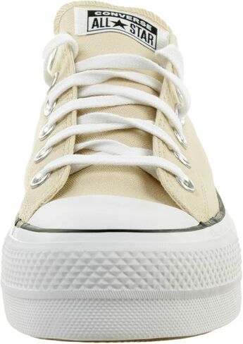 حذاء رياضي Chuck Taylor All Star Lift Ox للسيدات من Converse، Farrow/White/Black، 10 Medium US in Saudi Arabia