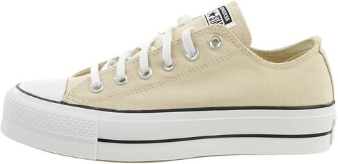 حذاء رياضي Chuck Taylor All Star Lift Ox للسيدات من Converse، Farrow/White/Black، 10 Medium US in Saudi Arabia