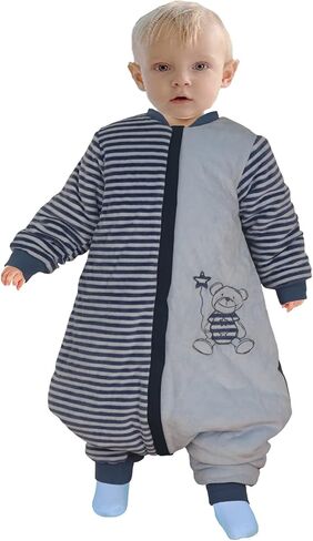 Wearable Blanket with Legs, Baby Sleep Bag with Feet Winter, Toddler Sleeping Bag,Sack with Sleeve Velvet Thick 3.5 TOG in Saudi Arabia