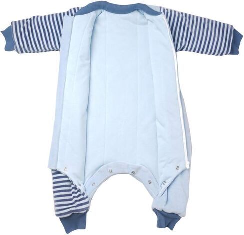 Wearable Blanket with Legs, Baby Sleep Bag with Feet Winter, Toddler Sleeping Bag,Sack with Sleeve Velvet Thick 3.5 TOG in Saudi Arabia
