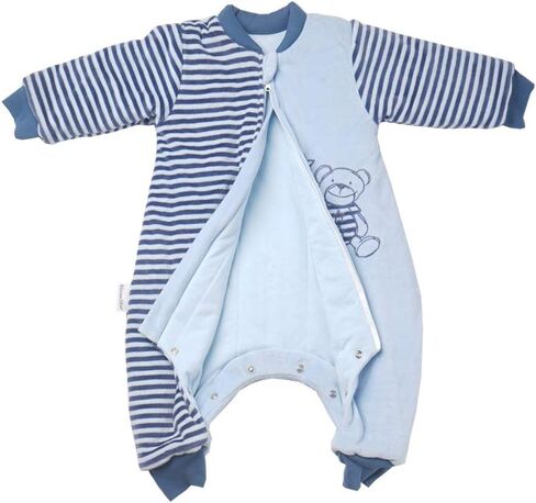Wearable Blanket with Legs, Baby Sleep Bag with Feet Winter, Toddler Sleeping Bag,Sack with Sleeve Velvet Thick 3.5 TOG in Saudi Arabia