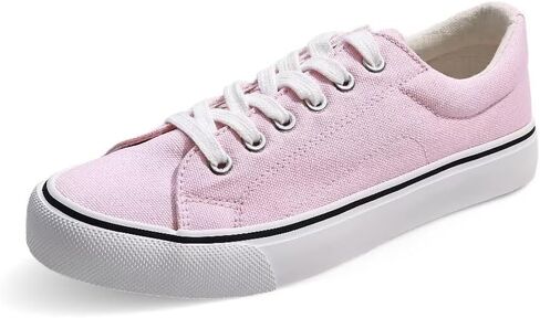 JUDIS Women's Lace Up Low Top Canvas Shoes Fashion Casual Sneakers in Kuwait