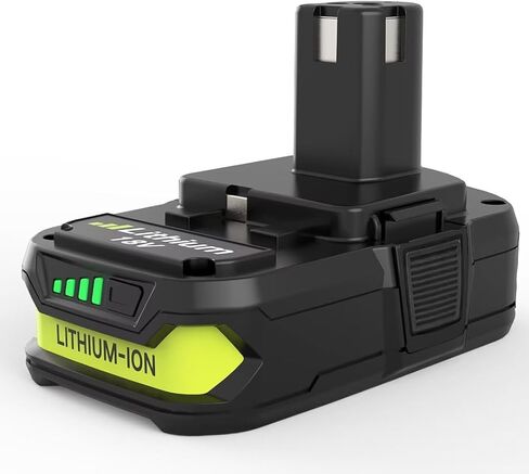 3000mAh Lithium-ion Replacement for Ryobi 18V Battery Compatible with Ryobi 18 Volt Battery P102 P103 P105 P107 P108 P109 P104 Power Cordless Tools in Saudi Arabia