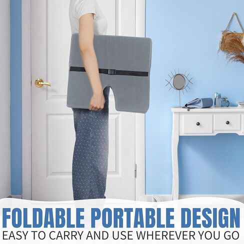Lumbar Support Seat Cushion,Ergonomic Lumbar Support for Posture Correction Cushion and Tailbone Pain Relief, Foldable and Portable Back Rest Coccyx Pillow for Office Chair,Car,Travel(Black) in Saudi Arabia