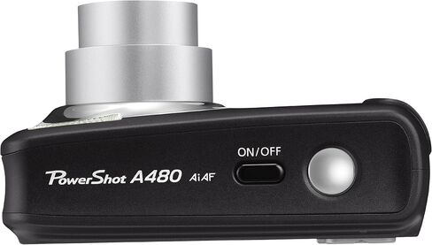كاميرا Canon PowerShot A480 الرقمية بدقة 10 ميجابكسل مع زووم بصري 3.3x وشاشة LCD مقاس 2.5 بوصة (أسود) (متجددة) in Saudi Arabia