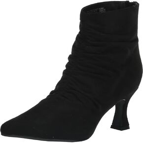 EVANS Women's Wide Fit Ankle Boot Scarlet Fashion