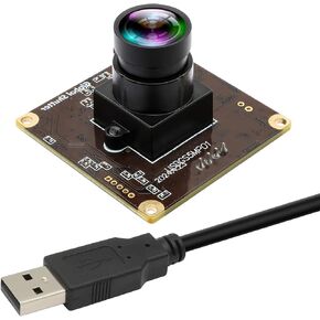 USB Camera Global Shutter 50fps High Speed USB Camera Module for Computer Wide Angle No Distortion Lightburn Camera Laser Engraver PC Camera for Motion Capture Face Recognition Codes Scanning