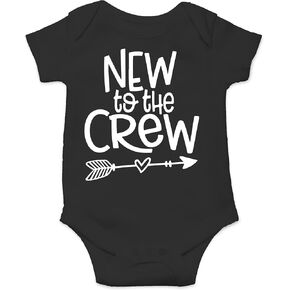 New to the Crew - Baby Clothes - Funny Newborn Bodysuit Outfits for Boys and Girls