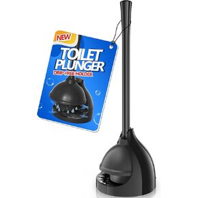 Toilet Plunger with Holder, Plunger with Unique Holder, Plungers for Bathroom with Holder, Toilet Plunger Heavy Duty (1, Grey)